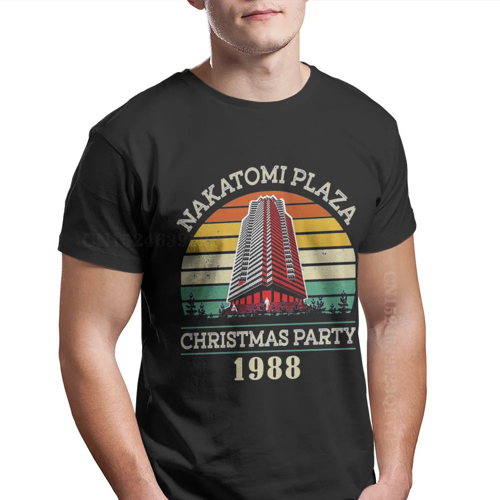 Movie Christmas Party 1988 Man Tshirts Retro Vintage Nakatomi Plaza Individuality Men T Shirts Clothing