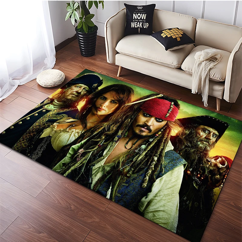 

Disney Pirates of the Caribbean Large Area Rugs Carpets Home Living Room Children's Kids Bedroom Sofa Doormat Floor Non-slip Mat