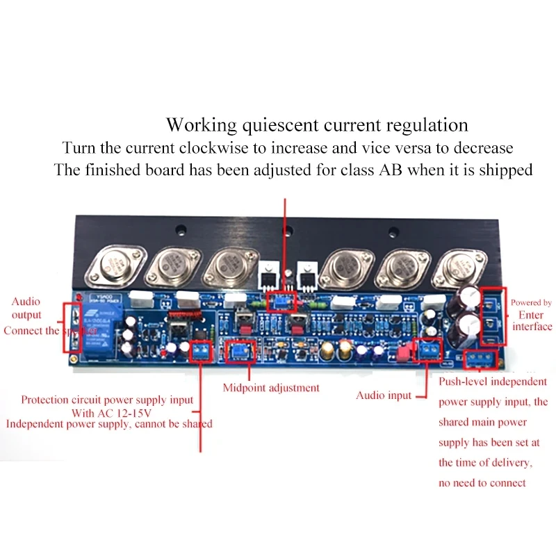 KSA-50 2-Channel Pure Class AB 300w*2 Amplifier Board With Mellow Sound High Power HiFi Power Amplifier