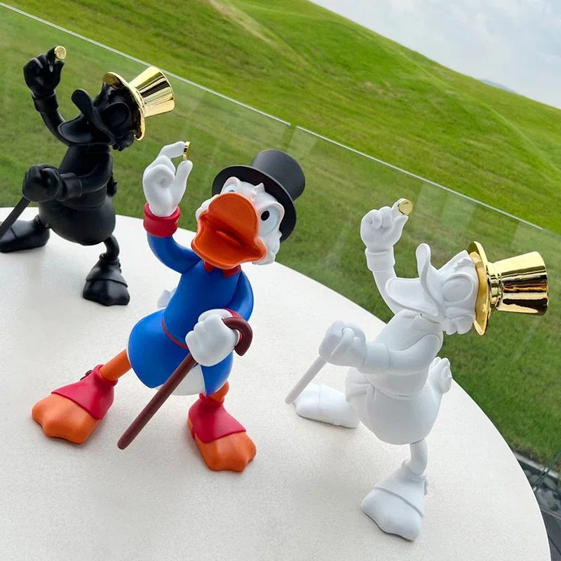 30cm Cartoon Anime Magician Donald Duck Action Figure Resin statue Collection model Home decorations Ornaments toys kids gift