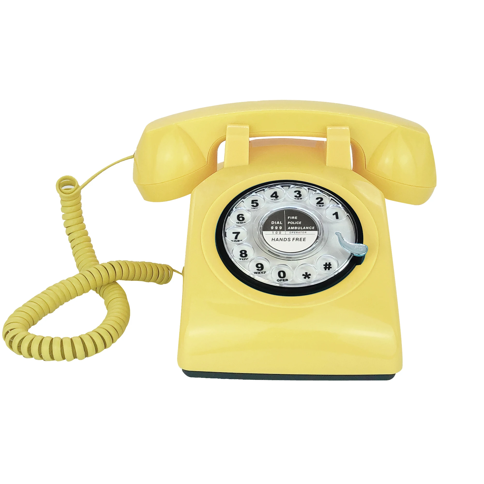 Corded Retro Telephone Classic Vintage Rotary Dial Landline Phone for Home/Office/Hotel, Antique Old Fashion Phones for Senior