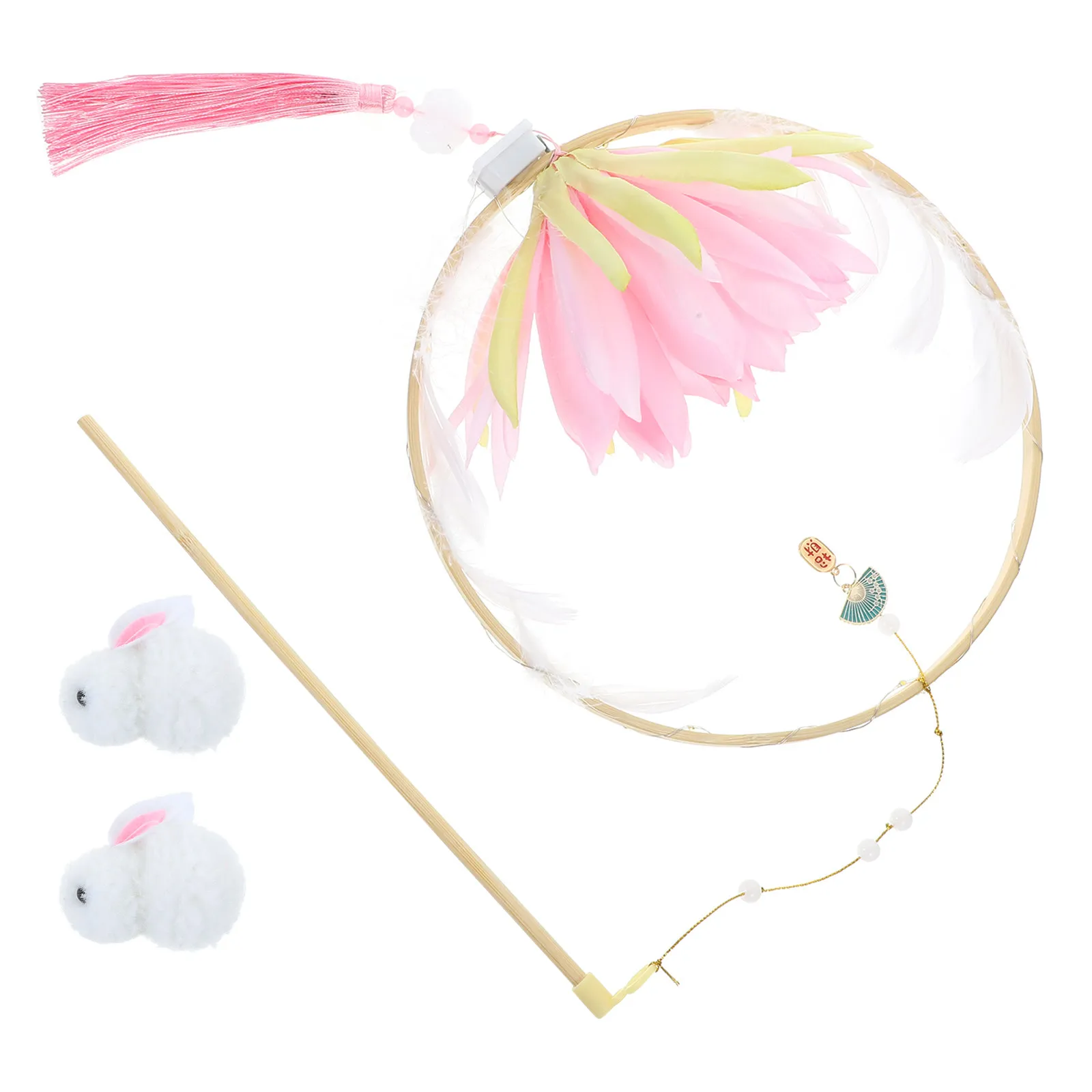 

Jade Rabbit Lantern DIY Kit Mid Autumn Festival Decor Luminous Portable Handheld Lantern for Kids Safe Eco Friendly Craft