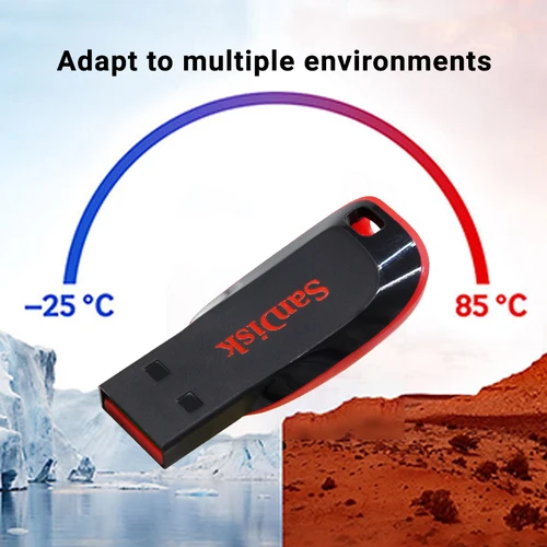 Imagen 2 del producto SanDisk FAT32 CZ50 memoria Flash USB 2,0 PenDrive 128GB 64GB 32GB 16GB Mini unidad 100% Udisk Original para ordenador