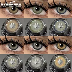 EYESHARE 1pair Colorful Contacts Lenses for Eyes Fashion Blue Lenses Green Contacts Lenses Yearly Brown Eyes Lens Gray Lenses