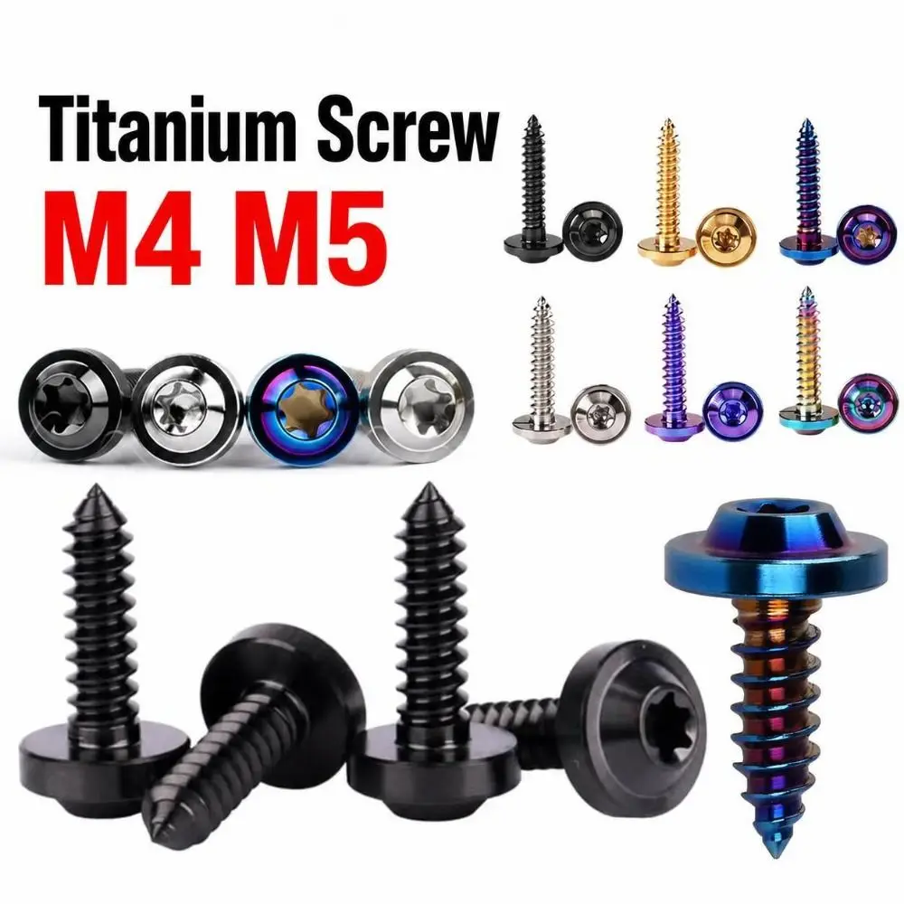 Rust Proof Titanium Self Tapping Screw M4 M5 Torx Drive Torx Umbrella Screw GR5 Fairing Screw