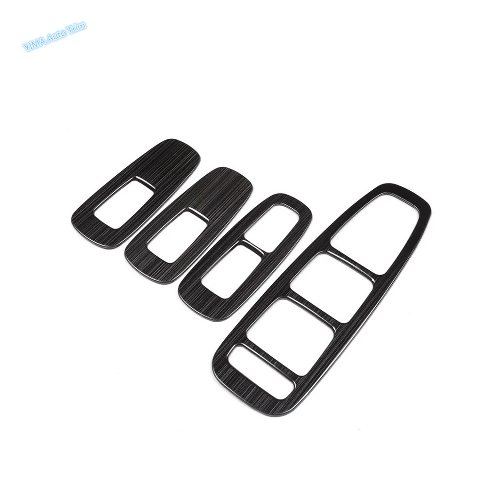 Stainless Steel Car Armrest Window Lift Panel Switch Control Cover Trim For Hyundai Sonata DN8 2020 - 2023 Accessories Interior