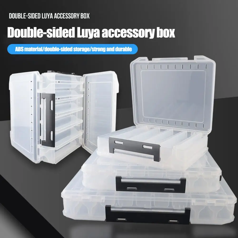 10/14/16 Grids Tackle Box Fishing Lure Container With Handle Transparent Design Portable Fishing Bait Storage Case 미끼통