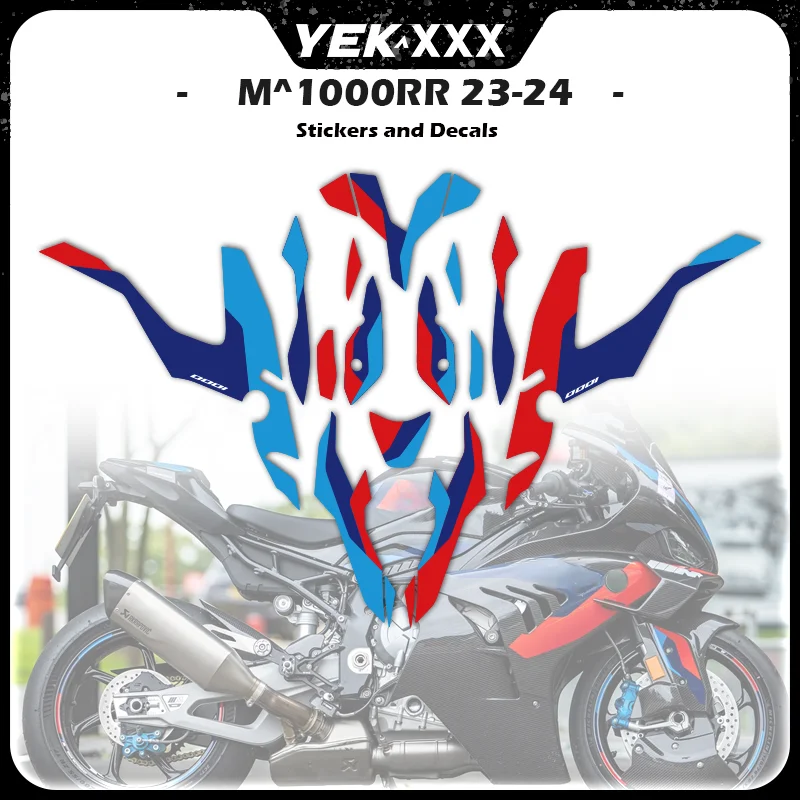 

For BMW M1000RR 1000RR 2023-2024 New Black Car Motorcycle Fairing Shell Full Vehicle Stickers and Decals