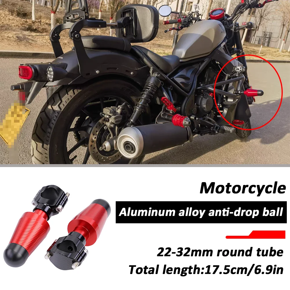 

For CFMOTO 450SR Benelli TNT150 752S 302 Harley X350 Motorcycle Body Frame Slider Crash Protector CNC Clamp Falling Protection