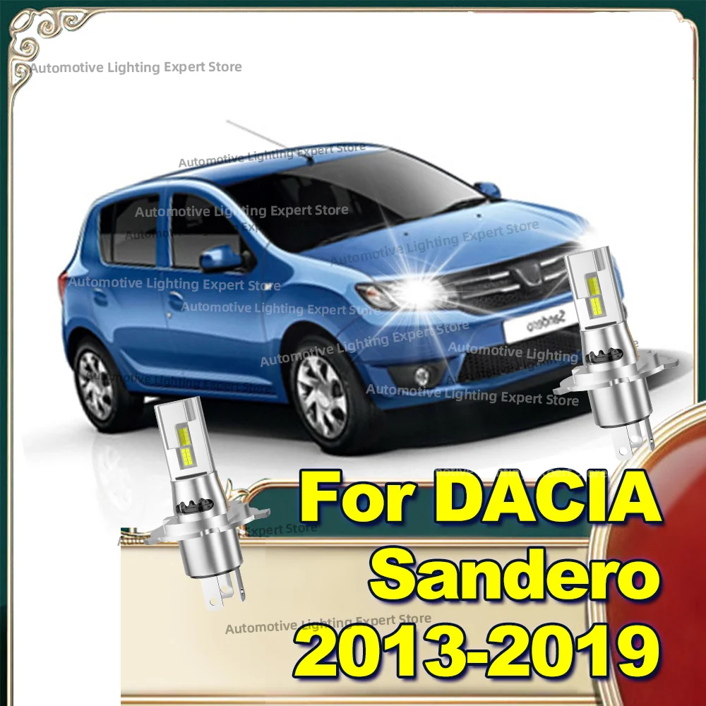 

2Pcs 30000LM Led Headlight Bulbs Canbus Lamp With Turbo Fan For DACIA Sandero 2013-2019 2014 2015 2016 2017 2018