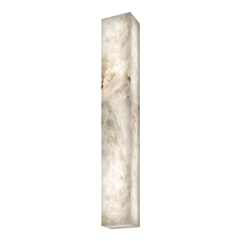 Long creative TV background wall marble wall lamp