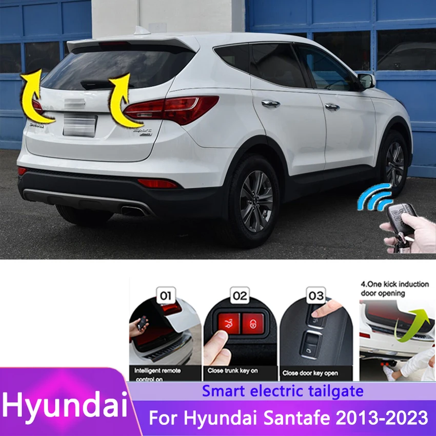 Electric Tailgate Refitted For Hyundai Santafe 2013-2023 Tail Box Intelligent Electric Gate Door Power Operated Trunk Decoration