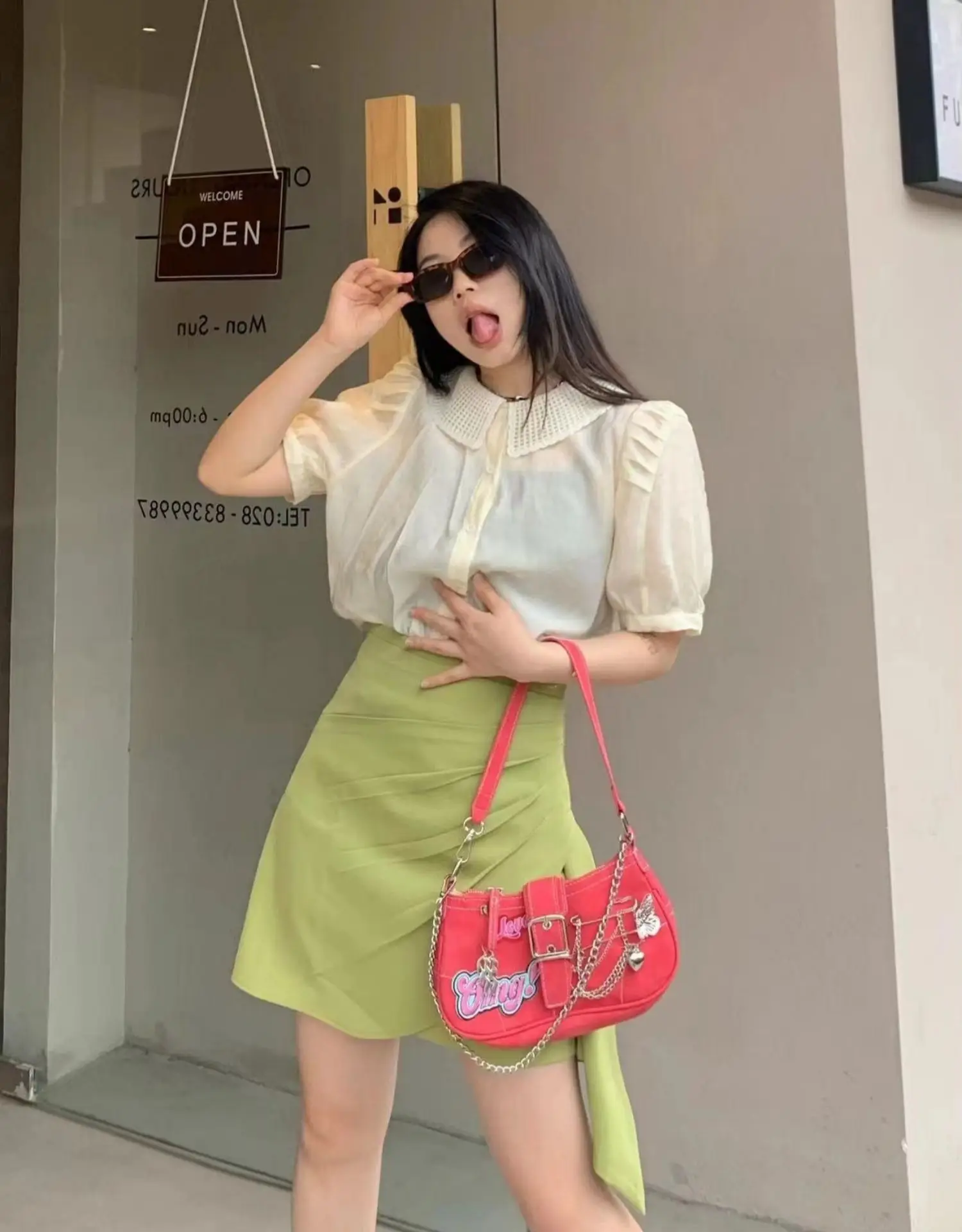 Y2K Sweet Cool Girls Underarm Bag Fashion Women\'s Pink Shoulder Crossbody Bags Retro Chain Female Clutch Tote Purse Handbags