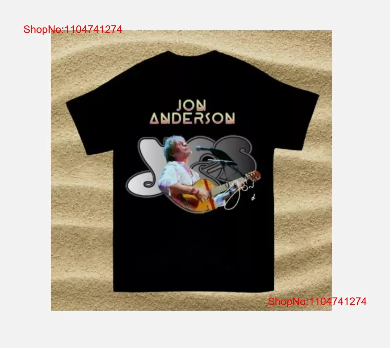 

Rare Jon Anderson Yes Band Black T shirt vintage Washed Casual Comfortable designer clothes graphic Top For Everyday Wear