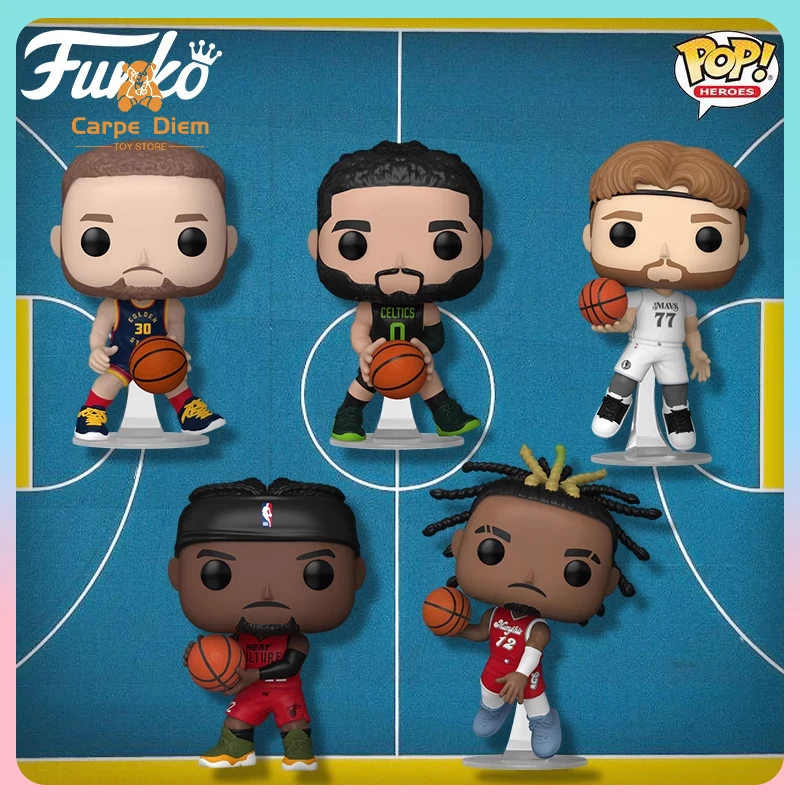 Funko Pop Nba Warriors Grizzlies Basketball Butler Doncic Stephen Curry Trendy Figure Toy Models Tabletop Ornaments Boys' Gifts