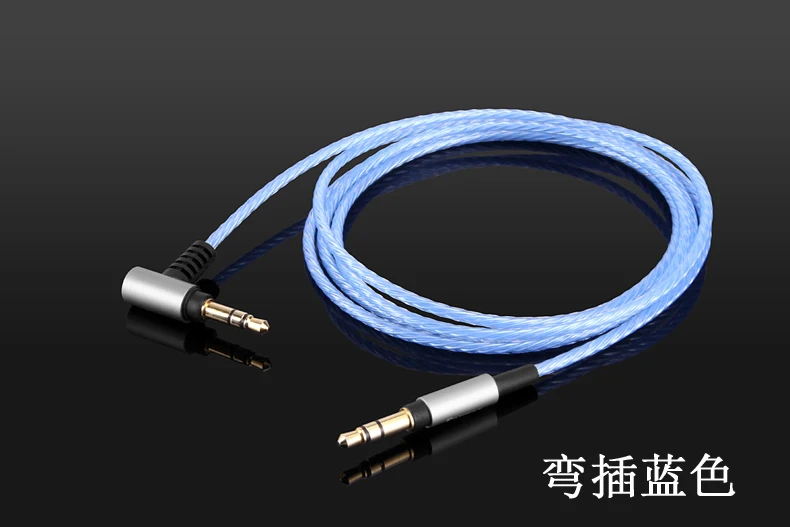 4ft/6ft substituição prata atualizar cabo de áudio para sony MDR-1ABP MDR-H600A WH-CH700N fones de ouvido