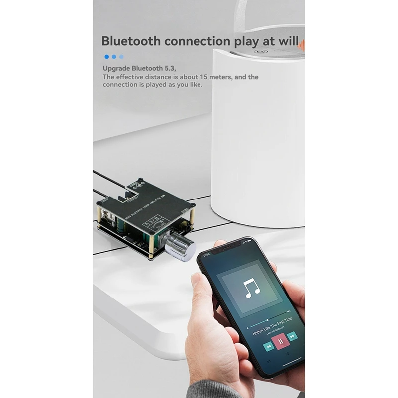 ZK-301B Bluetooth Amplifier Board Single Sound 30W Bluetooth Audio Power Amplifier Module Home Video Accessories