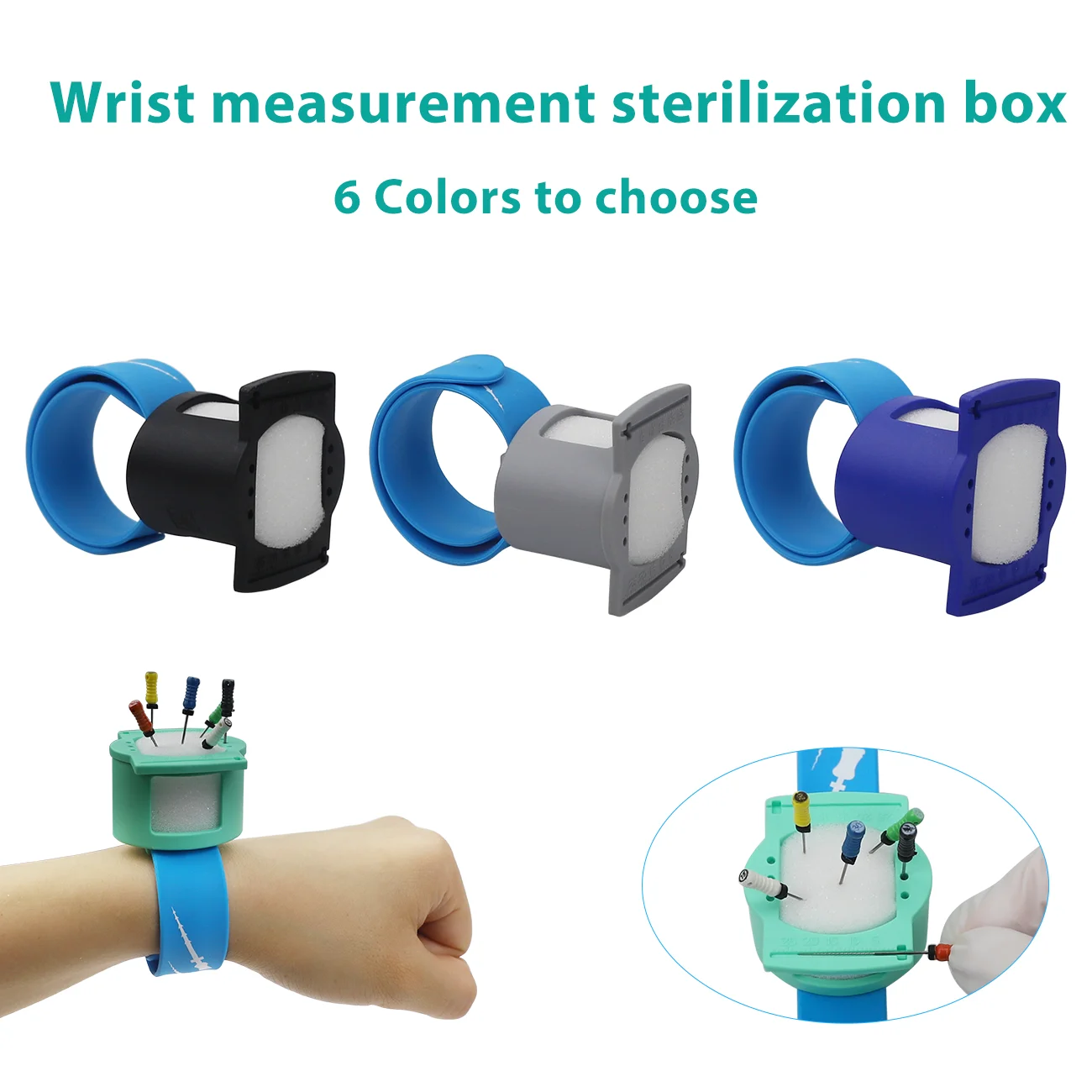 

Dental Root Canal File Watch Wrist measurement sterilization box Lab Instrument That Can be disinfected at 135°C