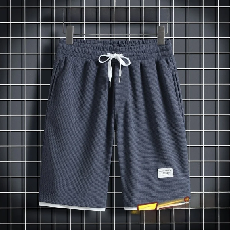 

Повседневные баскетбольные шорты для мужчин, летние, больших размеров, свободные, прямого кроя, спортивные, рабочие, модные, брендовые, для мальчиков, брифы до колена