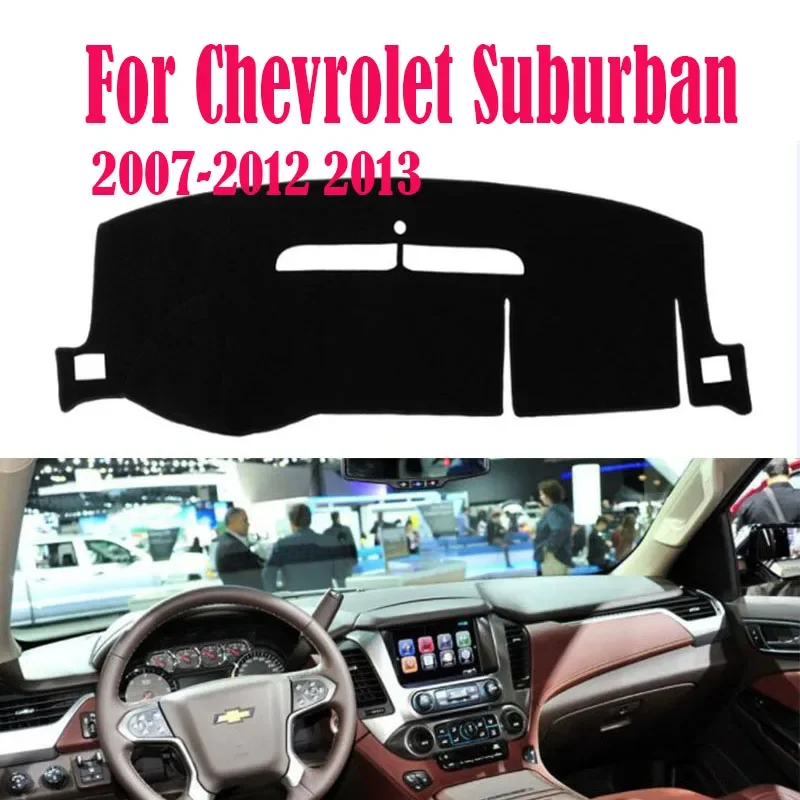 For Chevrolet Suburban Tahoe Car Dashboard Cover Mat Pad Dashmat Avalanche Silverado Gmc Yukon Sierra 2007-2012 2013