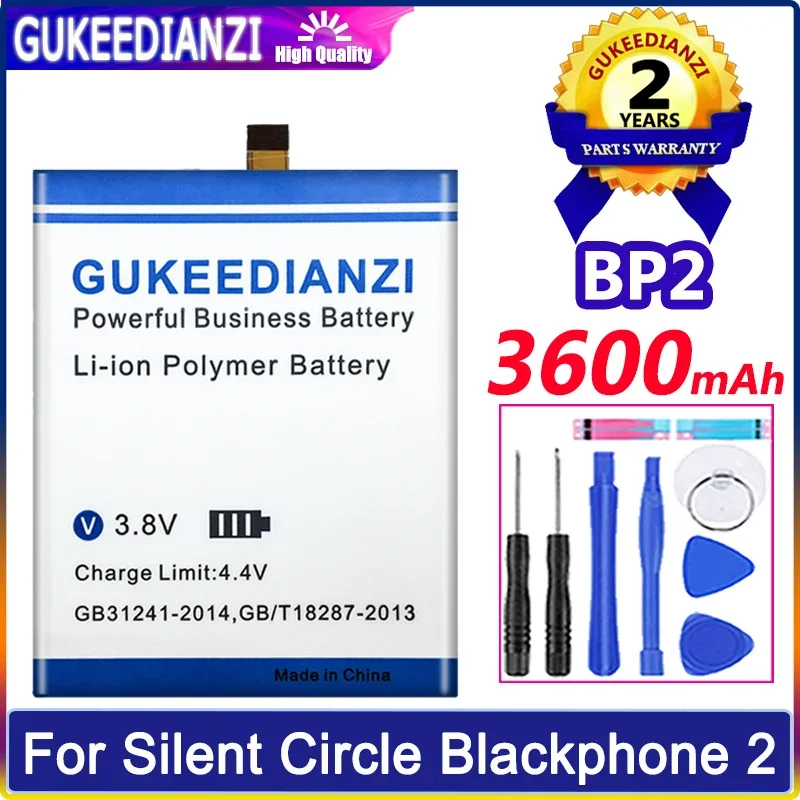 

GUKEEDIANZI Battery BP2 3600mAh For Silent Circle Blackphone 2 Blackphone2 Bateria