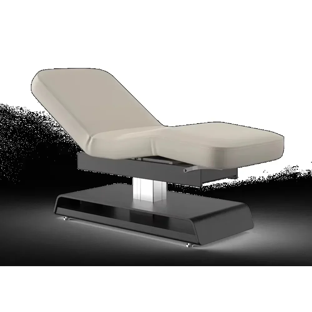 

CPD Luxury Spa Bed Massage Table for Beauty Salon Electric High Adjustment Hand Control for Facial Wood Living Room Hotel