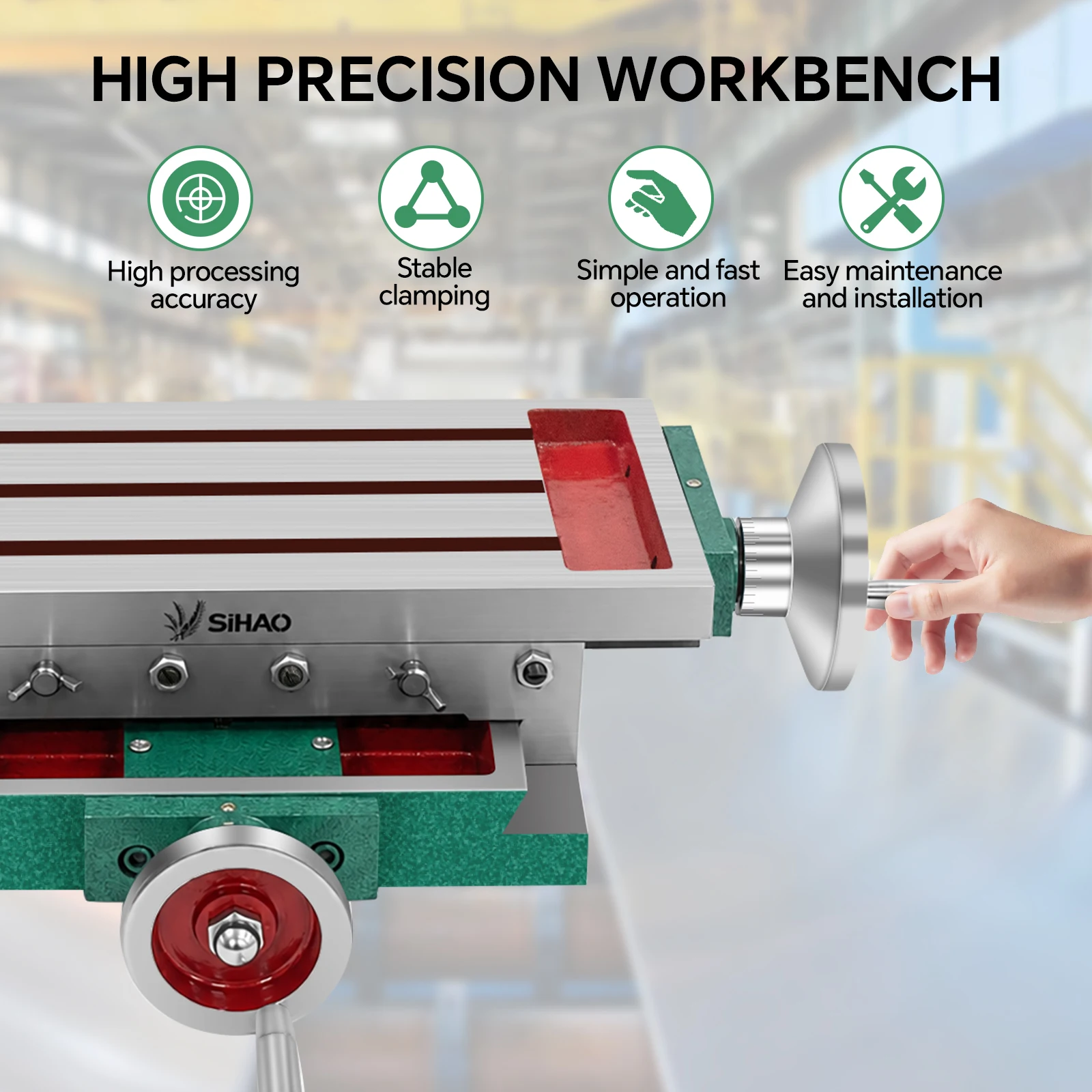 Sihao X‑Y Meja Geser Silang 2- - Cross Slide Vise Table Bench Drill Press ulasan dan harga