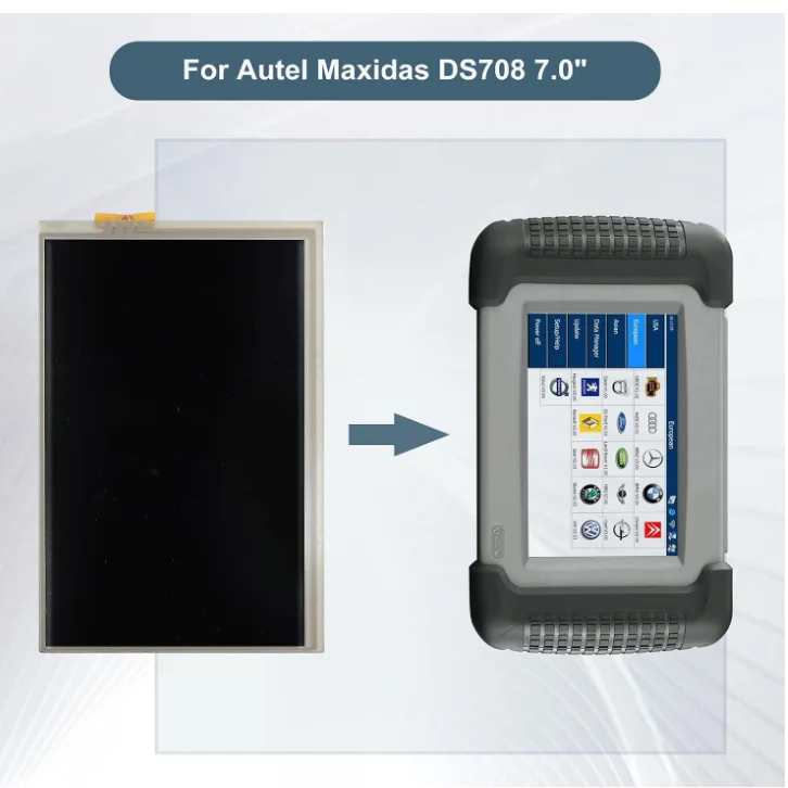 New A+ Grade LCD Display Screen + Touch Screen for Road Through the Scanner Autel MaxiDAS DS708