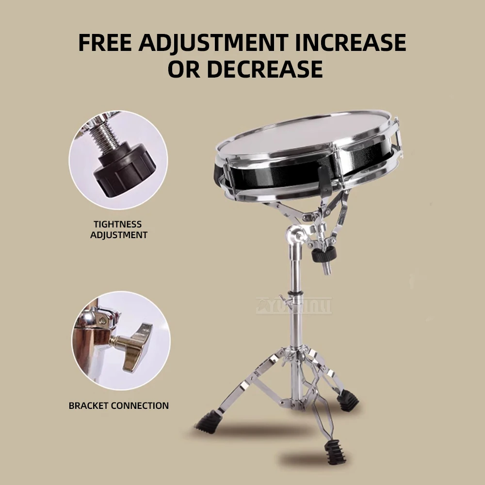 12-inch Double-Sided Dumb Drum Pad Set Percussion Drum Board for Children Beginners Drum Set Exerciser