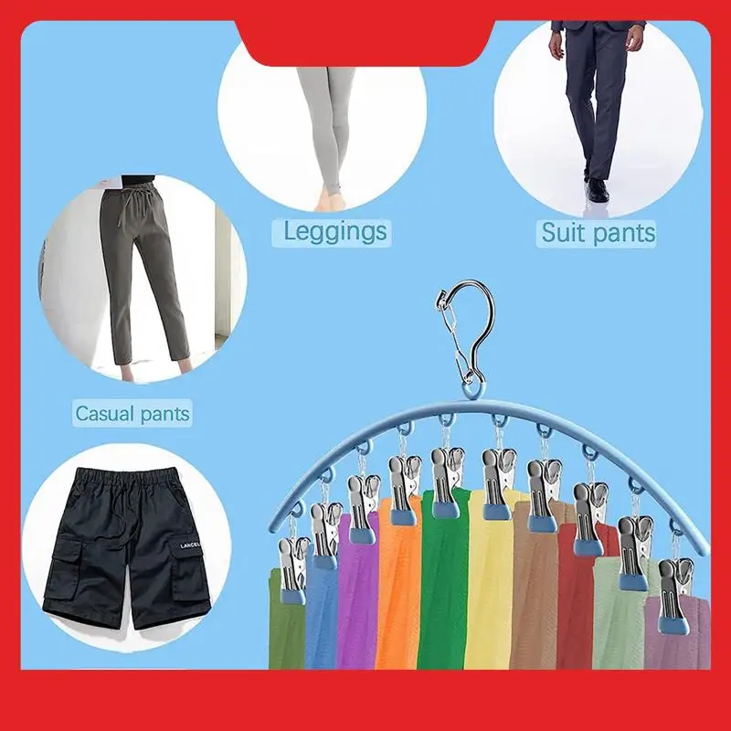 2 Pack Hanging Organizer For Closet,360° Roatable Hook Hanger With Rubber Coated Space Saving Organization