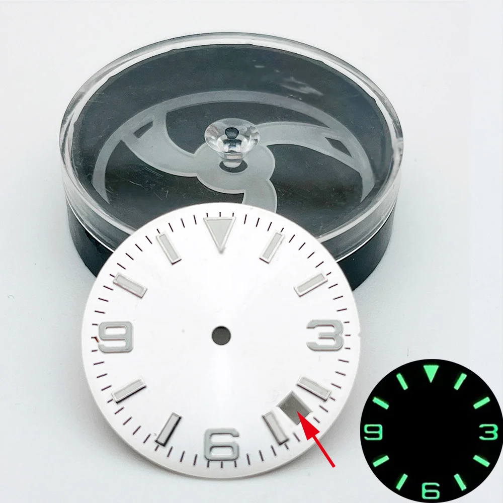 Customized Luminous Dial NH35 Dial Fit for SKX007 SPRD 6105 Turtle Tuna Watch Case NH35 NH36 28.5mm Watch Dials Parts