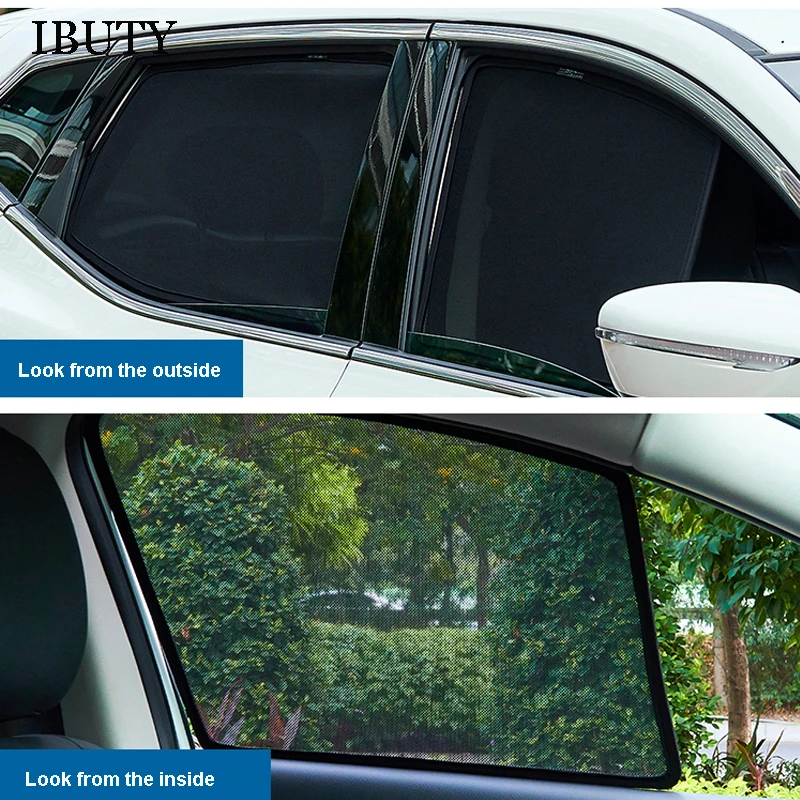 For Hongqi HS5 2019 2020 2021 2022 Accessories Car Mesh Sunshade Side Window Curtain Sun Visor Sunscreen Heat Insulation Cover