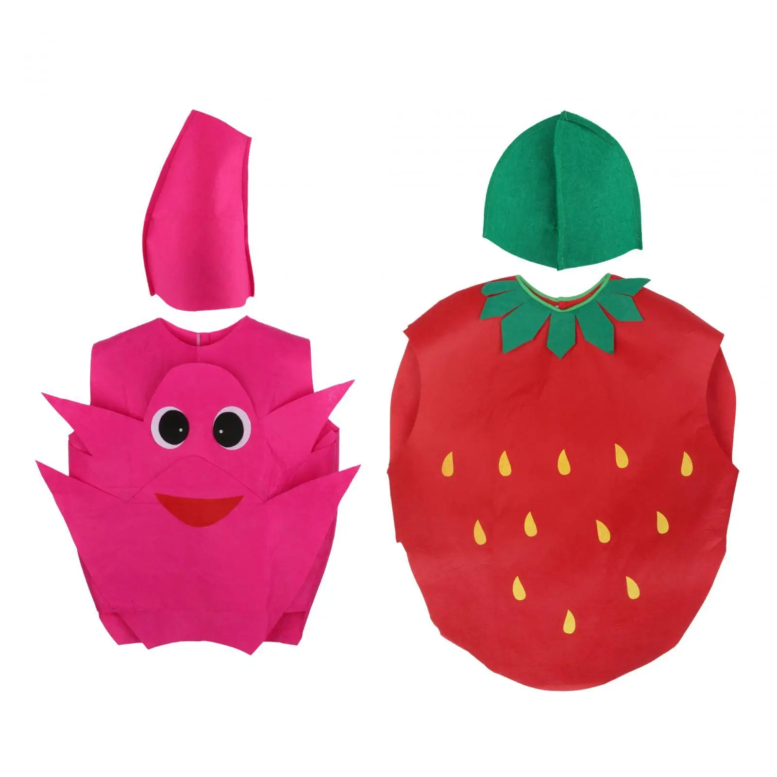 Funny Fruit Costume Cute Decorative Creative Dress up with Hat for Holidays Themed Party Fancy Dress Carnivals Halloween Props