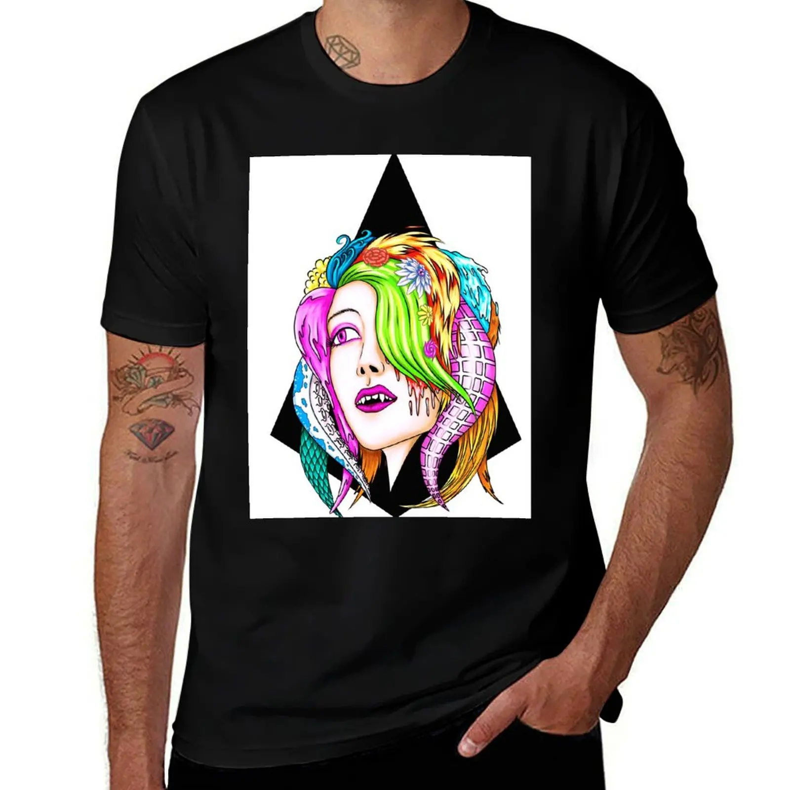 

crazy hair T-Shirt man t shirts for men man graphic t shirt cotton t shirts man 100% T-shirt
