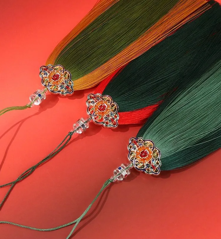 3PCS Butterfly Love Flower Chinese Style, Car Hanging Tassel Jewelry Pendant Fan Pendant Bag Hanging Spike Waist Pendant