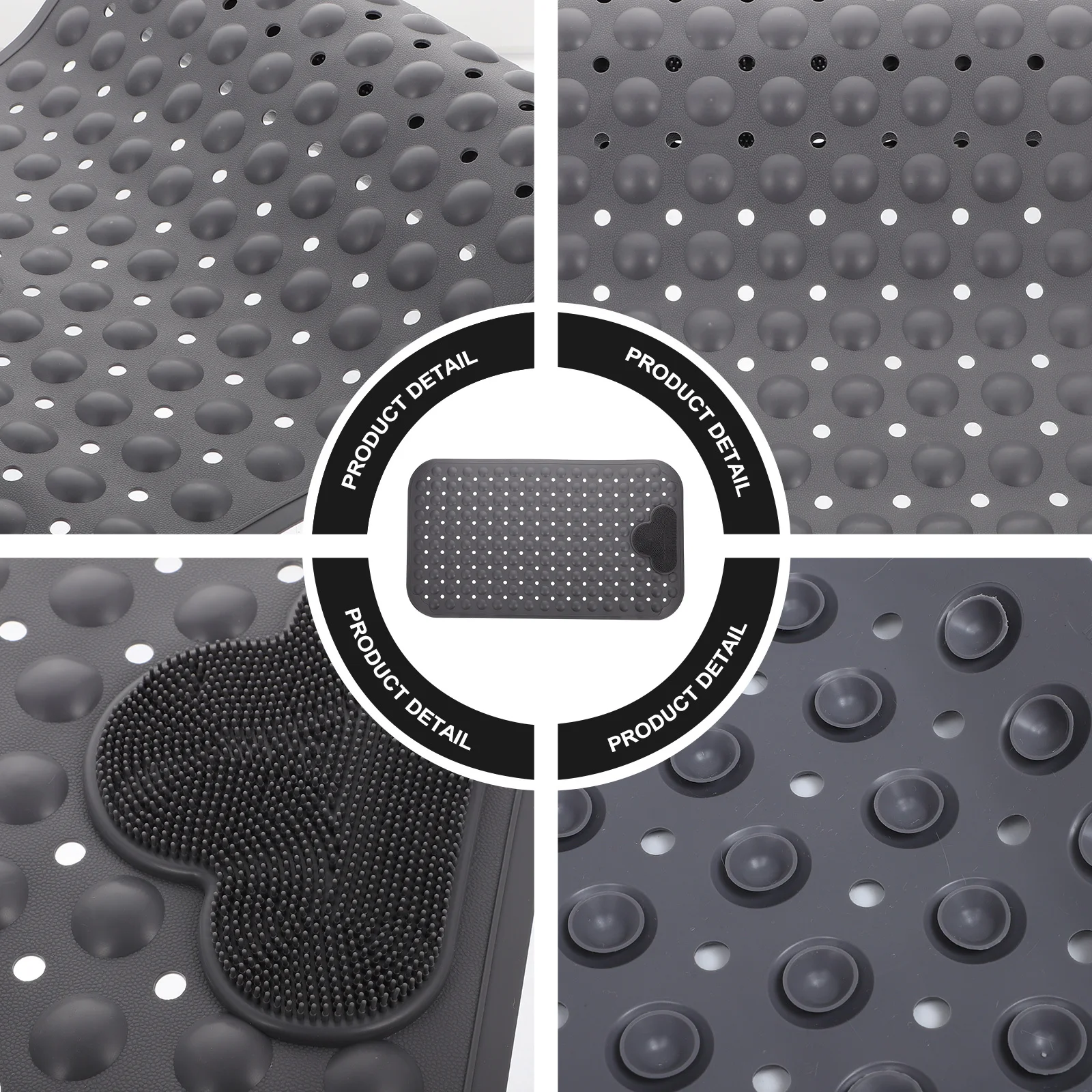 

1Pcs Anti-Slip PVC Bathroom Mat Shower Cushion Safe Non-Slip Foot Massager Home Indoor Entry Doormat Rubber Door Mat
