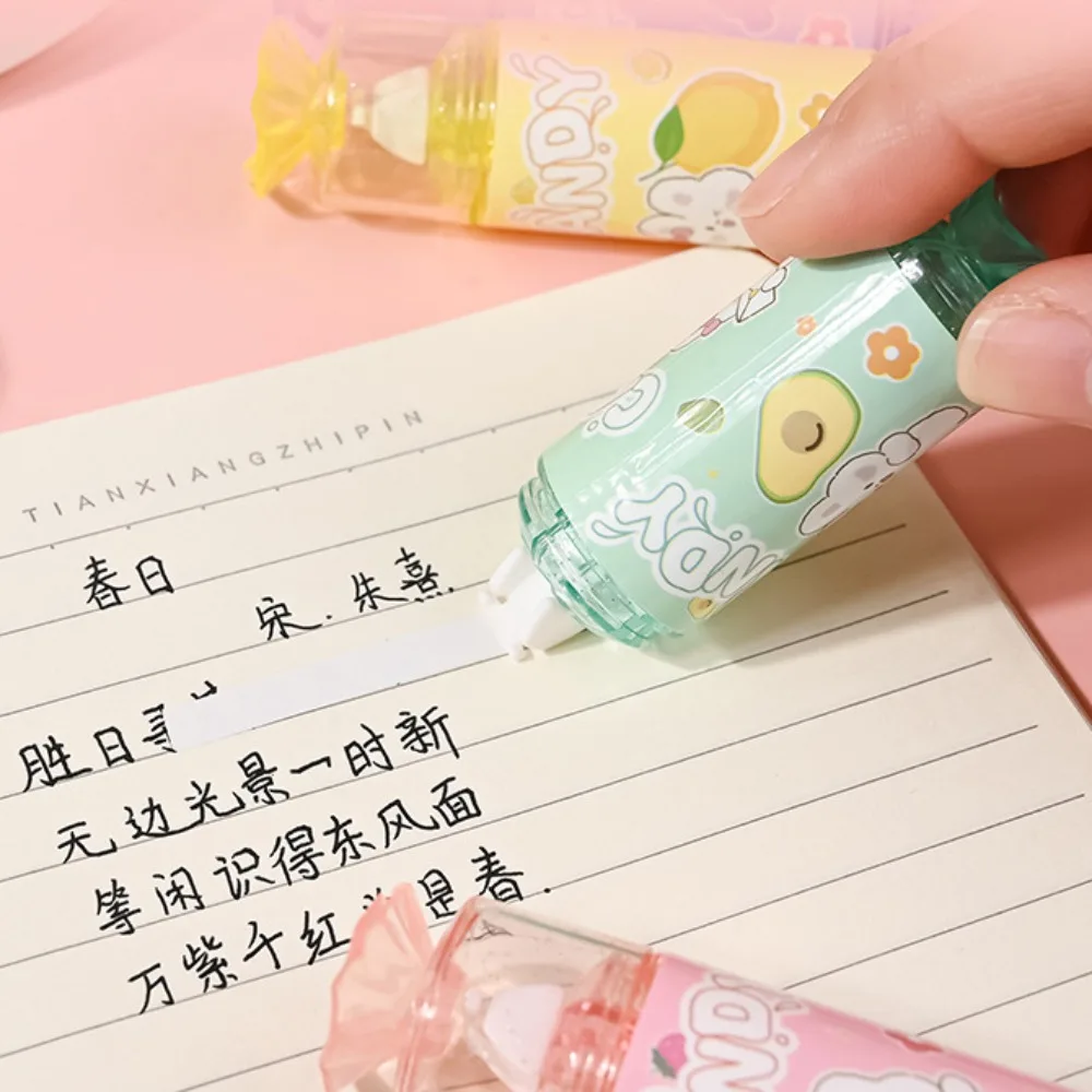 Correct Belt Candy Shape Candy Correction Tape Quick Dry Smooth Cute Covering Tape Cartoon Cute Error Correction Tape Stationery