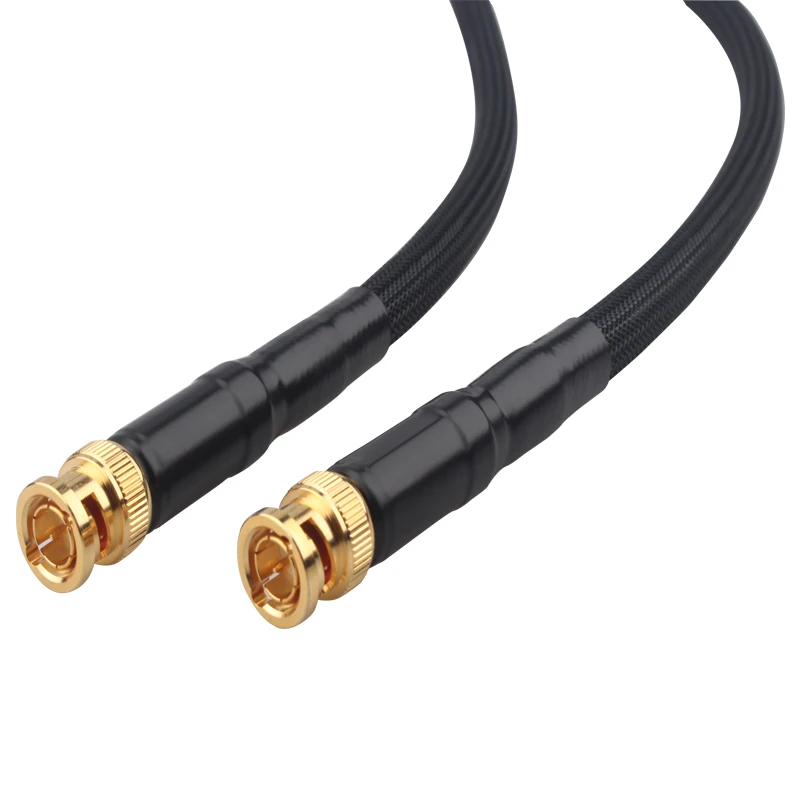 Sterling Silver BNC Digital Coaxial Cable 1080P HD Video DI Radio Frequency SMA HiFi Audio Line