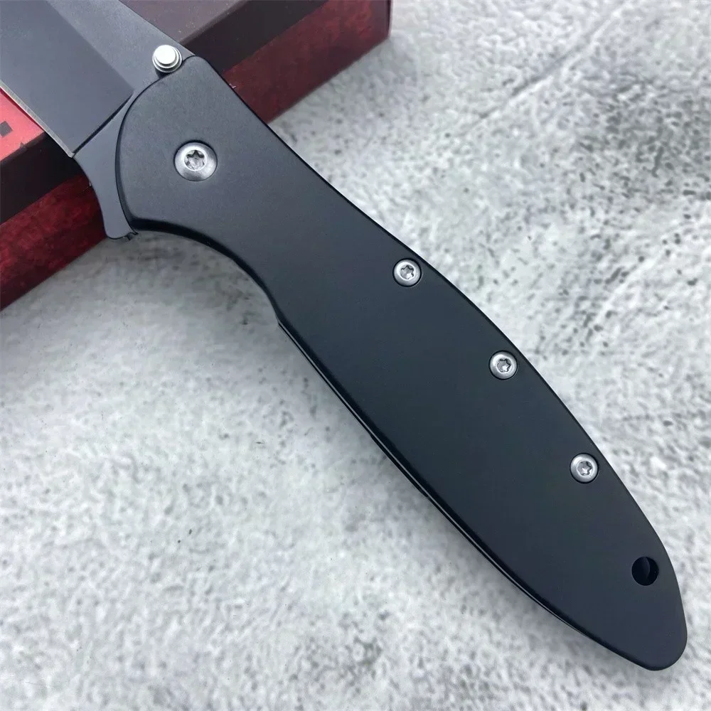 KS 1660 Flipper Pocket Folding Knife 14C28N Blade 410 Steel Handle Outdoor Tactical Camping Portable Hunting Knives Hand Tools