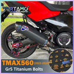 RTAMO Motorbike Titanium Alloy Bolts Rear Caliper Nut Fender Gear Plate Bolt for Yamaha Txmax560 (2022-2024)
