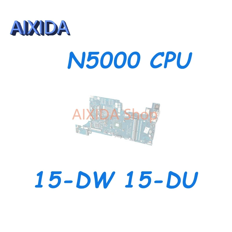 AIXIDA L51988-601 L51988-001 FPW50 LA-H325P Mainboard For HP PAVILION 15-DW 15-DU Laptop Motherboard With N5000 CPU DDR4