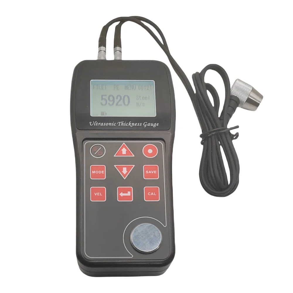 material thickness measurement meter through coating metal glass and plastic ultrasonics thickness gauge