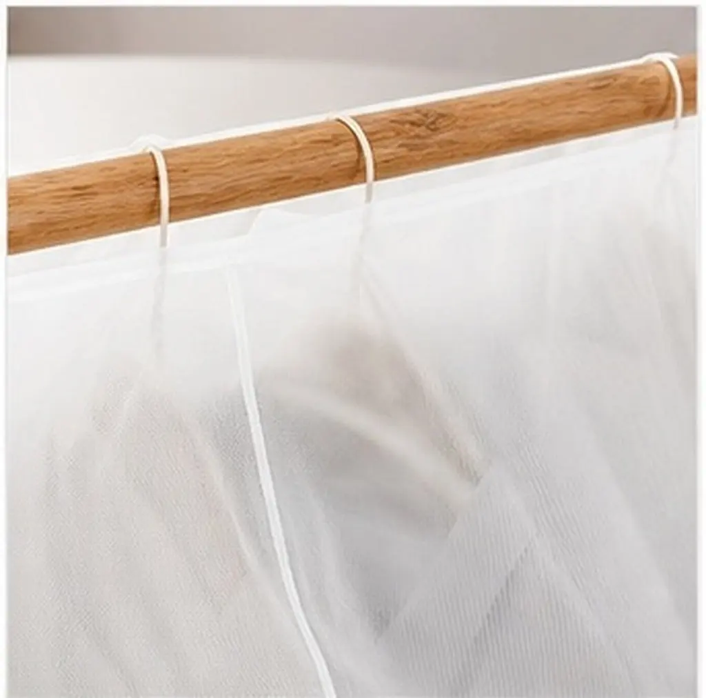 Clear Translucent Wardrobe Dust Cover Premium Dustproof Clothing Storage Cover for Bedroom Hallway Open Closet Hanging Clothes