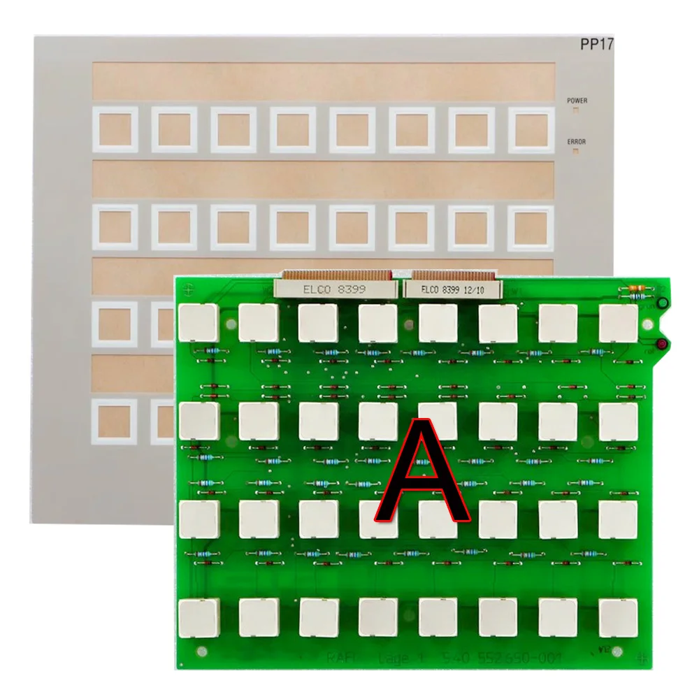 NEW Panel Push Button Panel PP17-II HMI 6AV3688-3ED13-0AX0 6AV3688-4EY06-0AA0 PLC  Front label Film  And Keyapd Membrane keypad