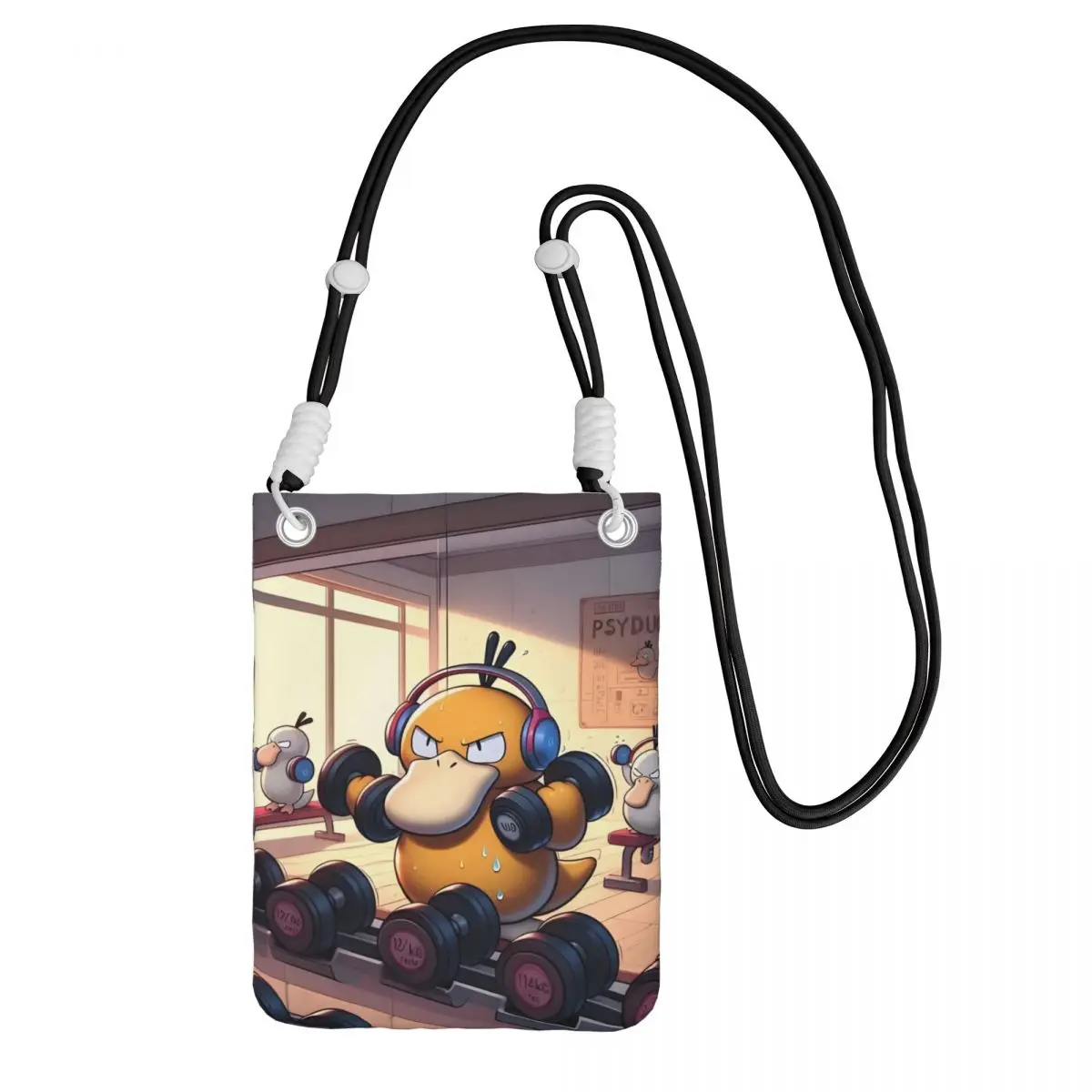 

Custom P-Psyducks Carry A Mobile Phone Bag Diagonally Women Men Cool Animated Film Mobile Phone Bag for Hiking Phone Money Pouch