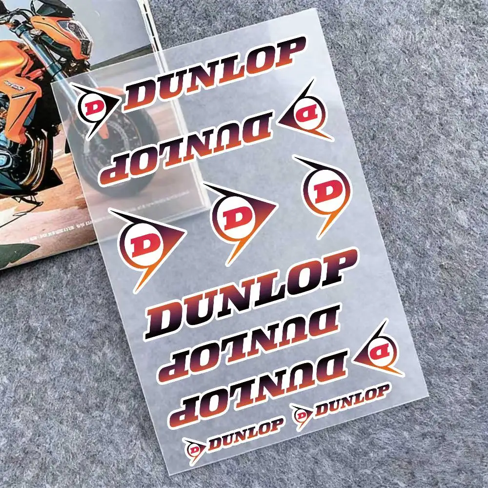

For DUNLOP Reflective Motorcycle Stickers, 3M Safety Warning At Night In The Dark Scooter Helmets