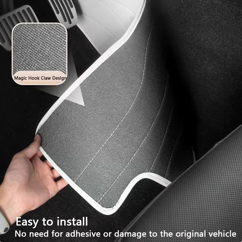 Für Tesla Model 3 / Model Y Juniper: Leder-Anti-Kick-Pad für die Mittelkonsole, Schmutzschutz für die Fahrzeugkonsole, Auto-Zubehör