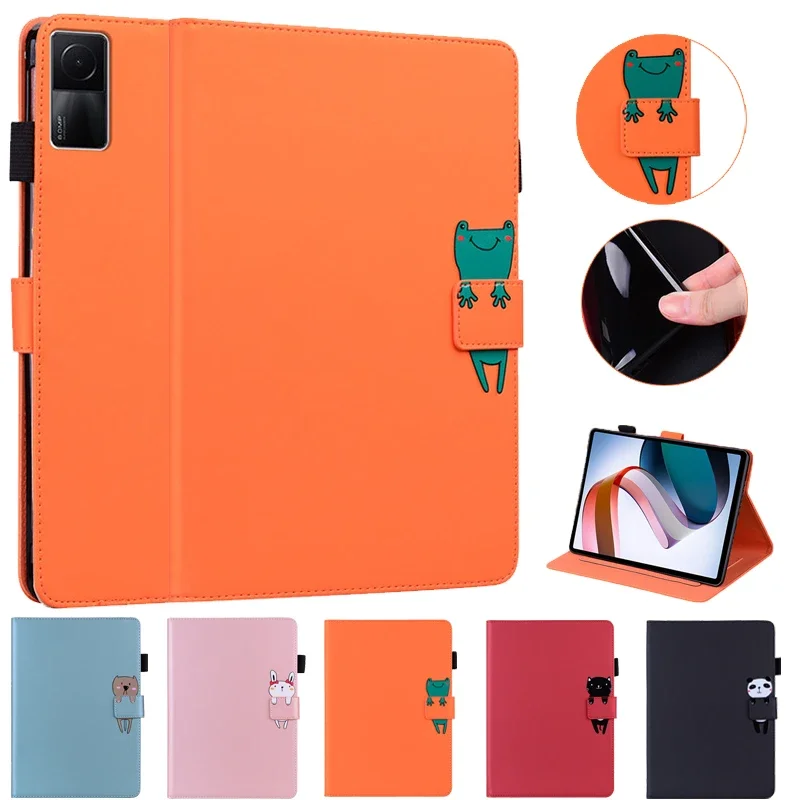 

For Xiaomi Pad 6 Pro Case 11 inch Cute Cat Panda Painted Soft TPU Magnetic Cover for Funda Xiaomi Pad 6 Redmi Pad RedMiPad Case