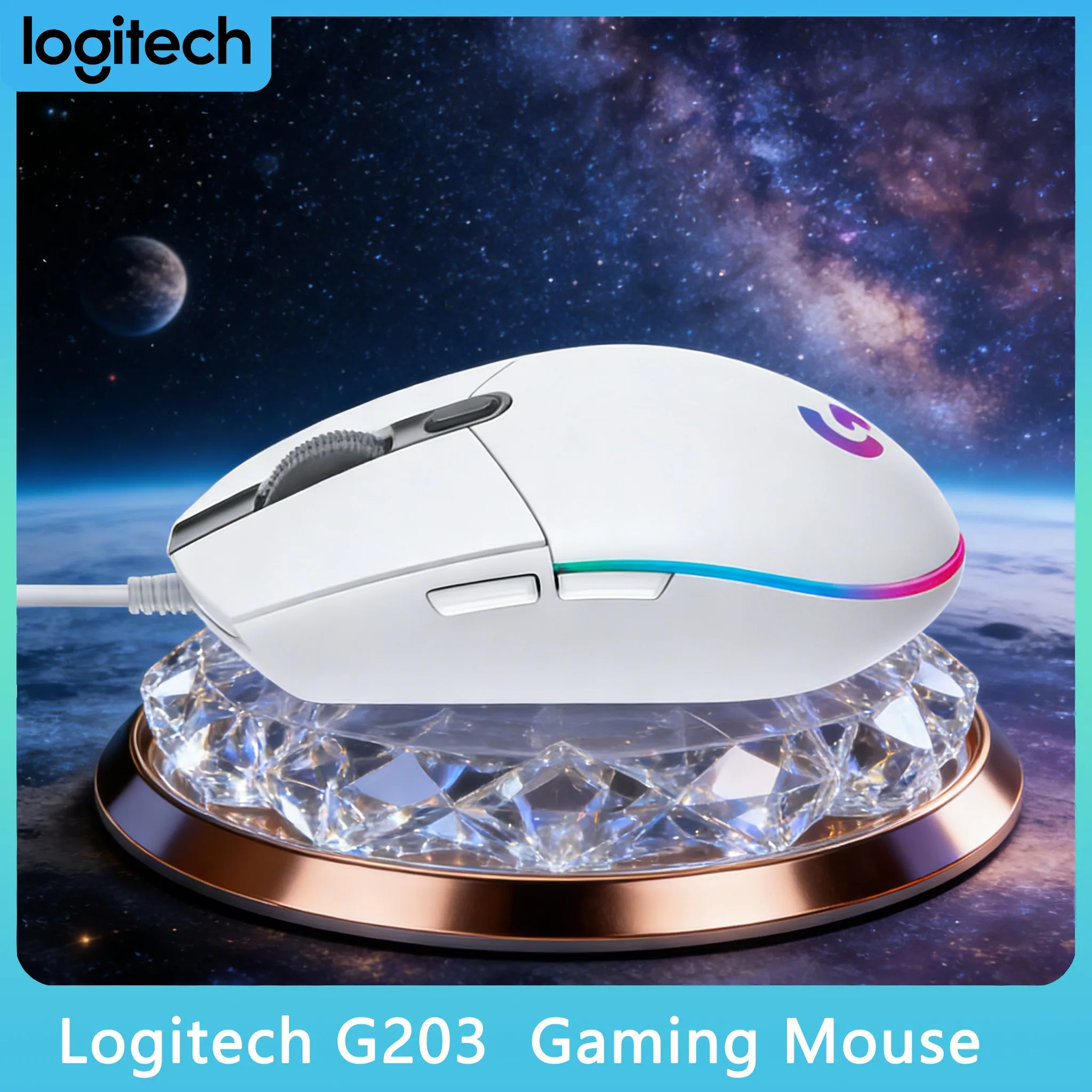 

Enhanced Control: G203 8000 DPI Gaming Mouse