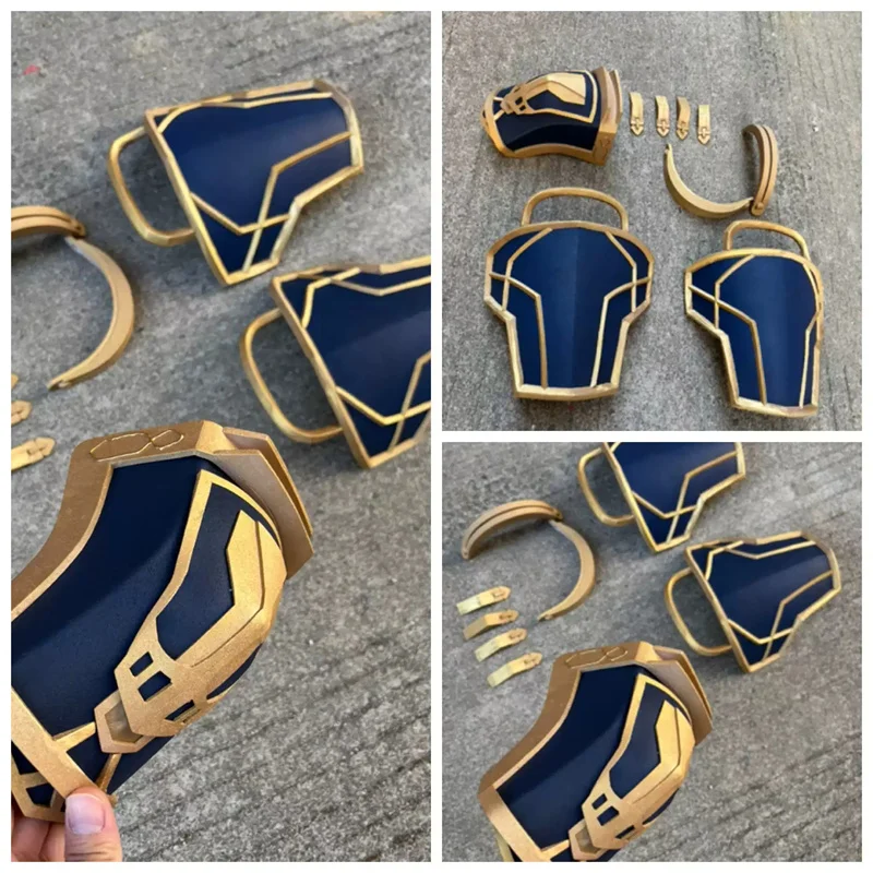 1 Set Game LoL 2 Arcane Caitlyn Cosplay Shoulder Armor Props Accessories Full Set